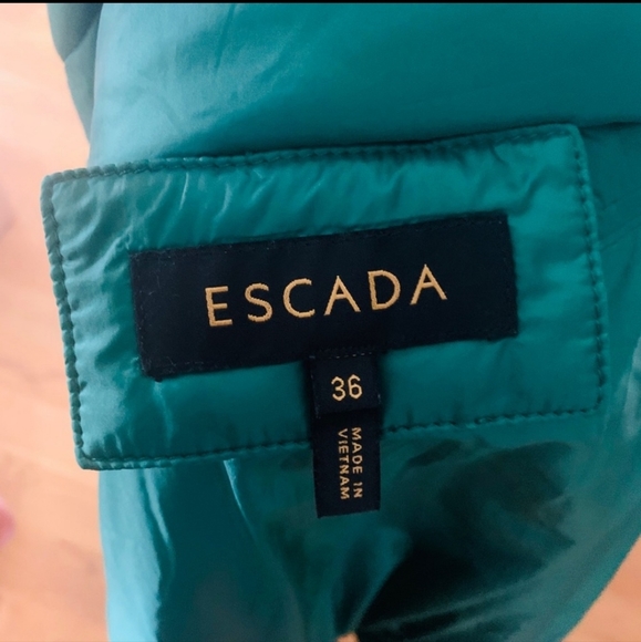 ESCADA Emerald Green Quilted Down Jacket - Picture 8 of 8